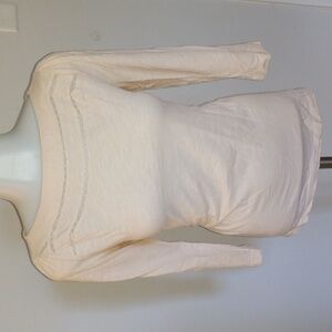 Delicate Edwardian Victorian kawaii style light top xs